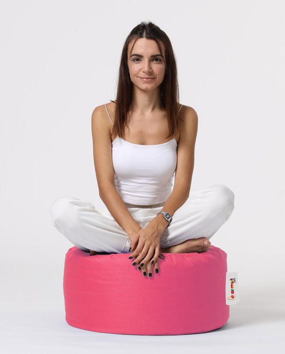 Atelier Del Sofa Puf de Jardín Redondo - Rosa